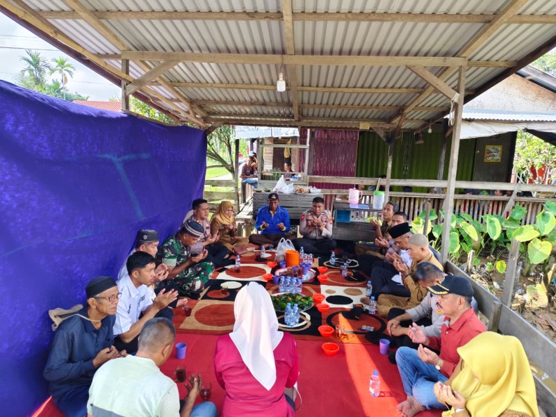 Mewakili Danramil, Pelda Damrianto Hadiri Doa Bersama Pembangunan Jembatan Merah Putih