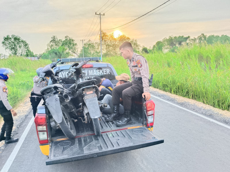 Polsek Tembilahan Bubarkan Remaja yang Hendak Balap Liar