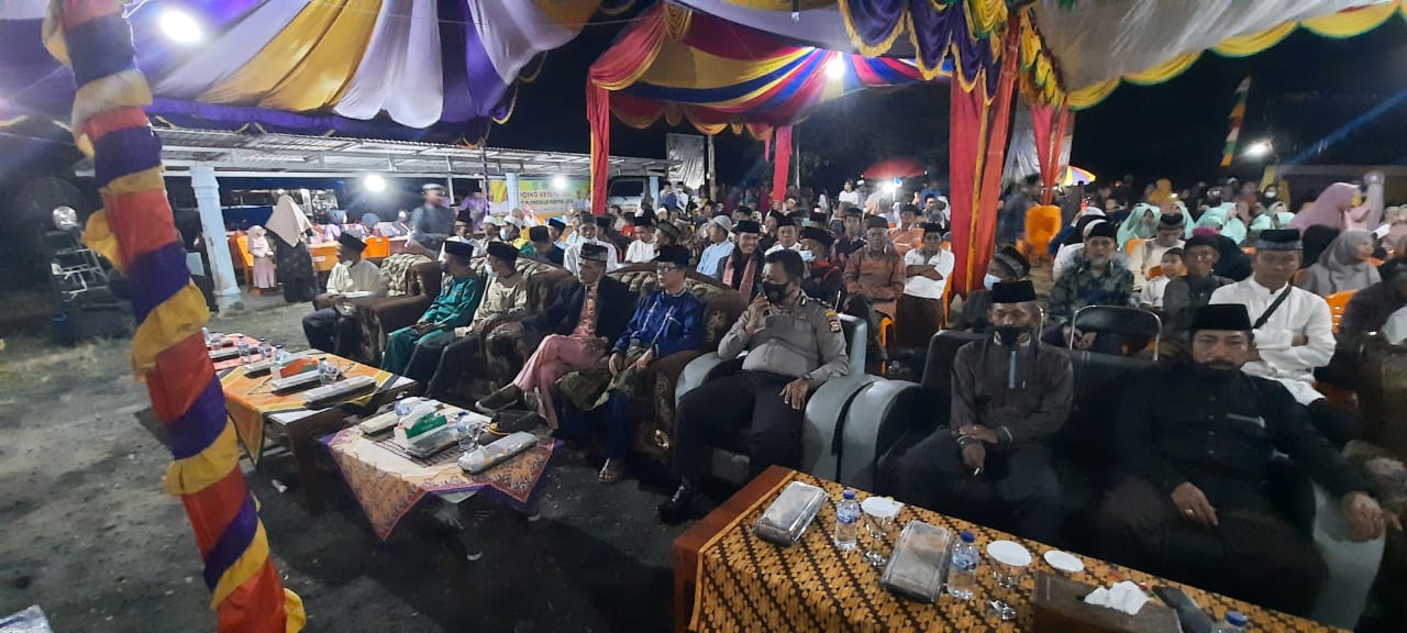 Danramil 03/Tempuling Hadiri Pembukaan STQ Ke-XVI Tingkat Kecamatan Kempas Tahun 2021