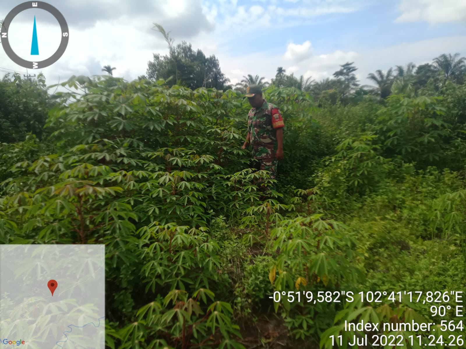 Koramil 09/Kemuning Giat Lakukan Ketahanan Pangan Di Wilayah Binaan