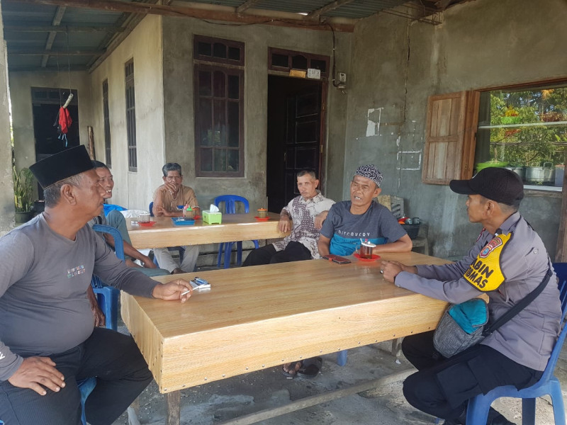 Cooling System, Bhabinkamtibmas Polsek GAS Terus Sejukkan Suasana Menuju Pilkada Damai 2024