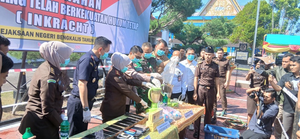 138 Perkara Yang Sudah Ingkrah Dimusnahkan Kejari Bengkalis