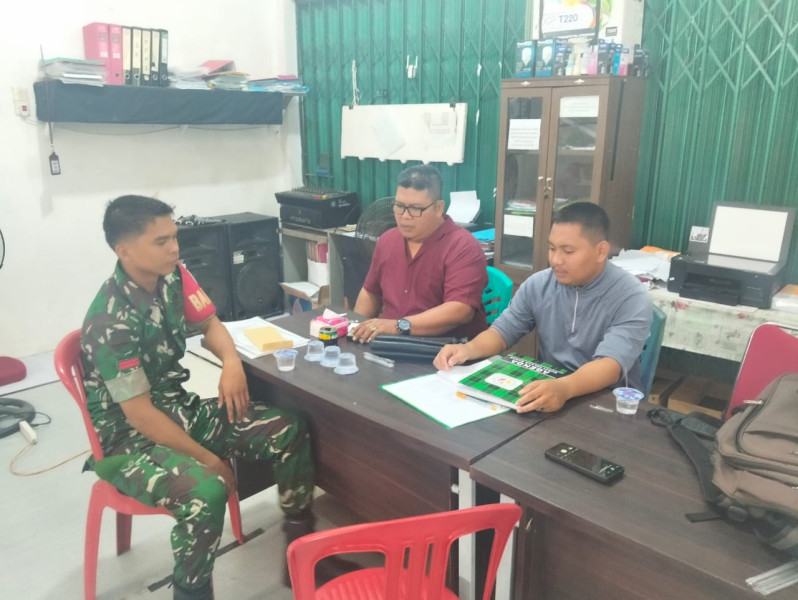 Babinsa Koramil 07/Reteh Gelar Komsos, Perkuat Sinergitas Dengan Aparatur Pemerintahan