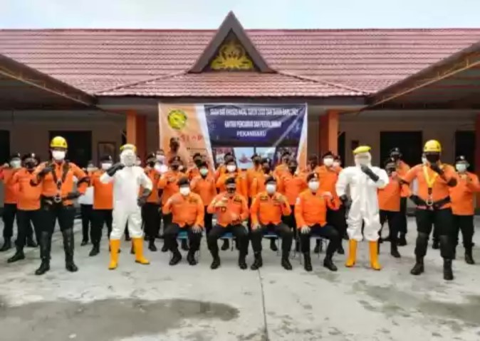 Terapkan Prokes, Basarnas Pekanbaru Siaga Pasukan Natal dan Tahun Baru 2021