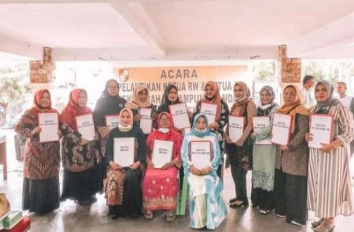 MANTAP..! Dari 27, 13 Ketua RT dan RW di Kampung di Riau Ini Dijabat Kaum Ibu
