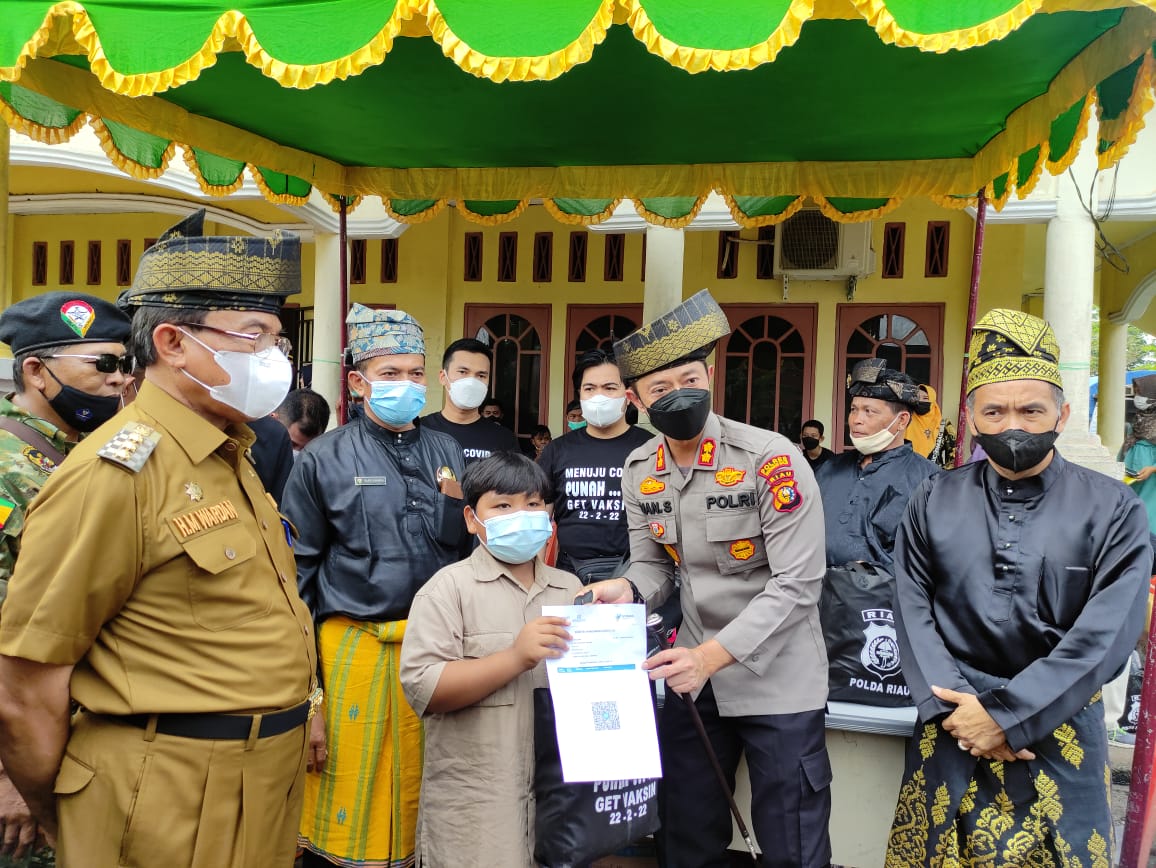 LAMR dan Polres Inhil Gelar Vaksinasi Massal