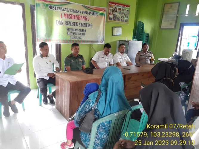 Lakukan Musrenbang Terkait Pembangunan Desa Bersama Pelda Nofiandi