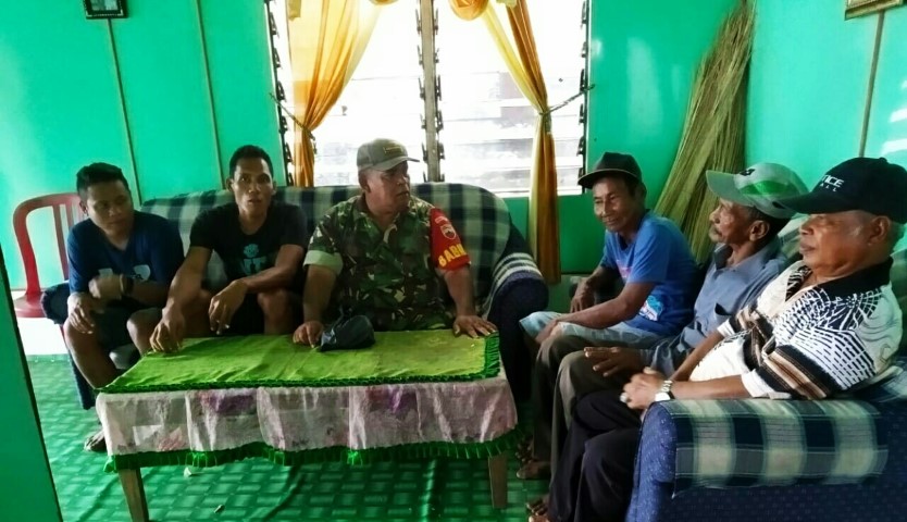 Babinsa Koramil 04/Kuindra Ajak Warga Jaga Keamanan Jelang Pileg Dan Pilpres 2019 dan Tidak Golput