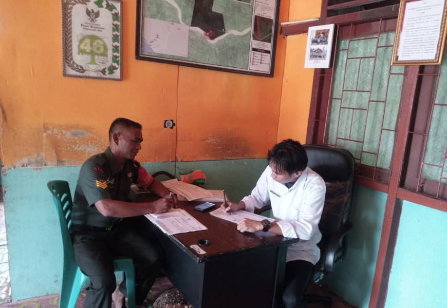 Tingkatkan Koordinasi Babinsa 03/Tpl dan Aparat Desa