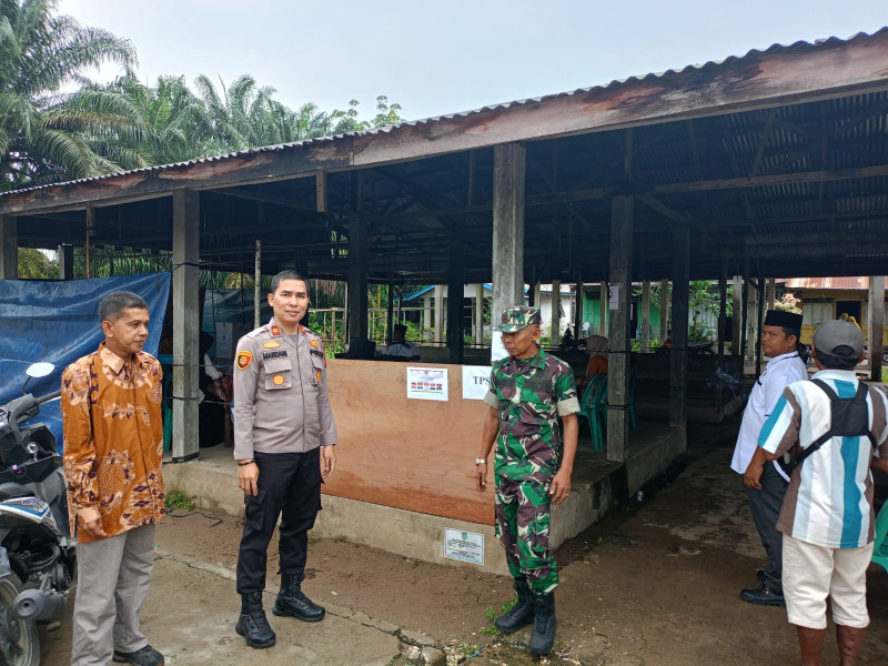 Sukseskan Pam Pilkades Dilakukan Personel Koramil 03/Tpl