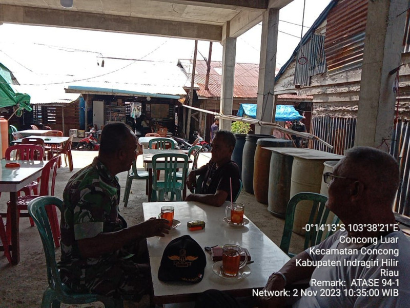 Danpos Concong Pelda Sri Wahyono Turun Ke Wilayah Untuk Melihat Perkembangan dan Meningkatkan Keamanan Lingkungan