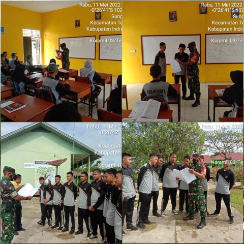 Babinsa 03/Tempuling Sosialisasikan Calon Taruna/Taruni Akademi Militer Tahun 2022