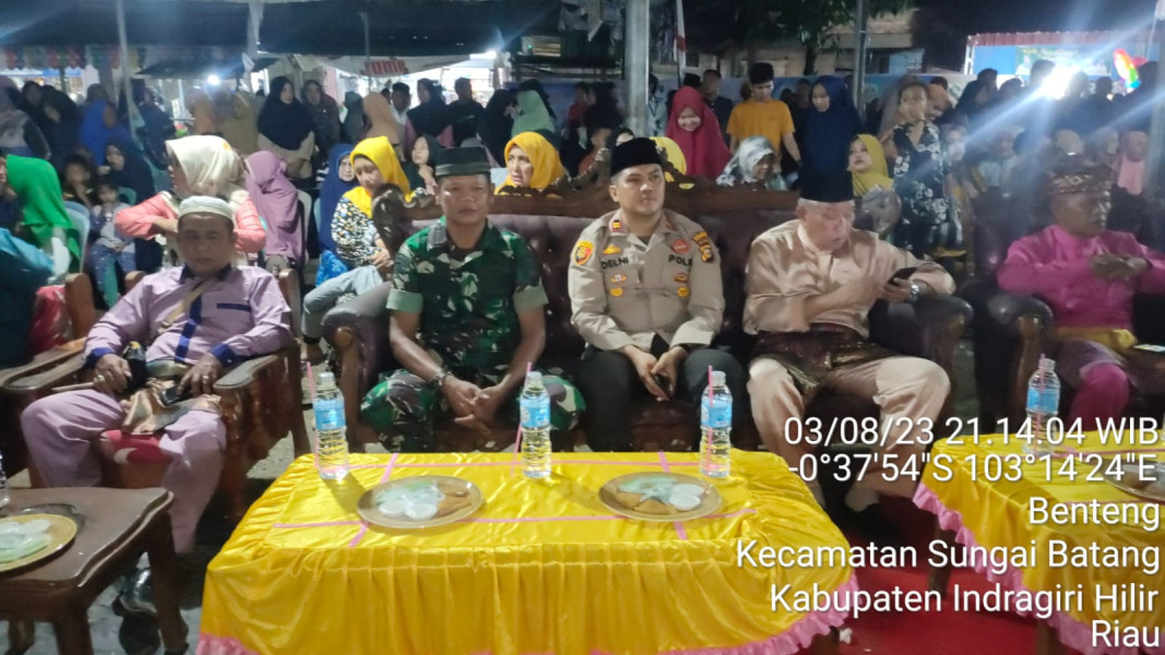 Gelar MTQ Tingkat Kecamatan, Danramil 07/Reteh Hadiri Pembukaan MTQ di Kecamatan Sungai Batang