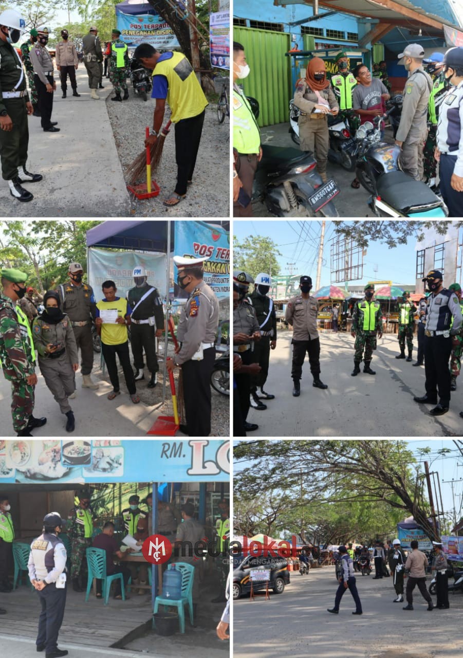 Rutinitas Satgas Covid-19 di Tembilahan, Siang Malam Berjaga Ingatkan Masyarakat