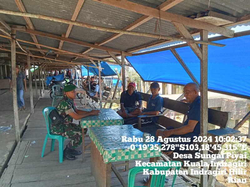 Babinsa Koramil 04/Kuindra Himbau Masyarakat Untuk Lihat Faktor Keamanan Jika Bepergian