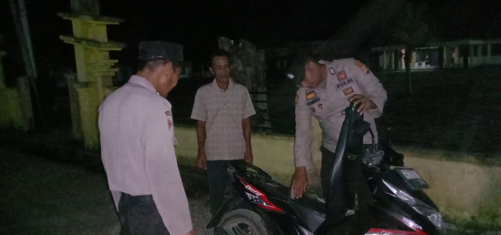 Jaga Kamtibmas Personil Polsek Gaung Rutin Rutin Laksanakan Giat KRYD di Kecamatan Gaung