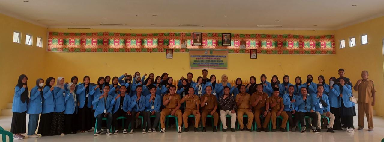 Camat Rakit Kulim Kabupaten Inhu Sambut Mahasiswa/I Kuliah Kerja Nyata UIN Suska Riau 2022