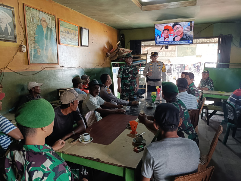 Bersama Koramil 05/Gas, Polsek Gaung Anak Serka Cooling System Pilkada Damai