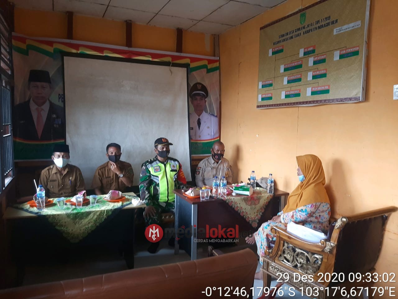 Babinsa Koramil 12/Batang Tuaka Hadiri Pelatihan Tanggap Bencana Lokal Desa Gemilang Jaya