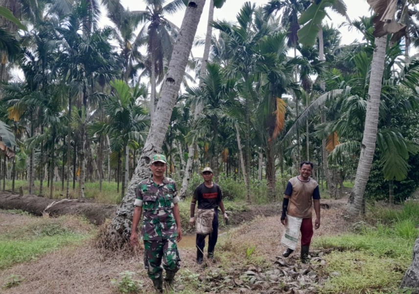 Babinsa Koramil 07/Reteh, Patroli Karhutla untuk Mencegah Kebakaran
