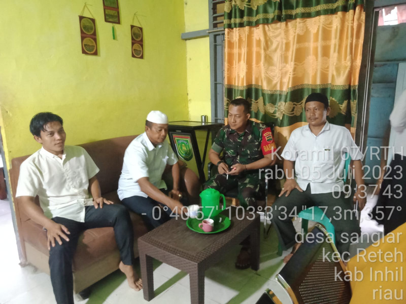 Jalin Silaturahmi Bersama Koramil 07/Reteh dan Staf Desa