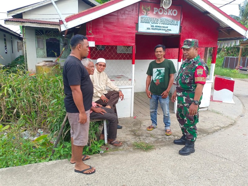Serka Ng Sipayung Giatkan Komsos di Kampung Pancasila, Pupuk Semangat Kebangsaan