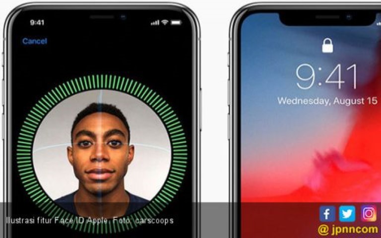Apple Dapat Hak Paten Sistem Face ID untuk Buka Pintu Mobil