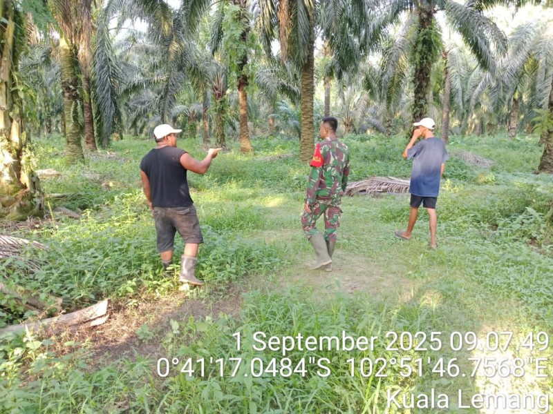 Situasi Aman dan Terkendali: Babinsa Koramil 09/KMG Laksanakan Patroli Karhutla