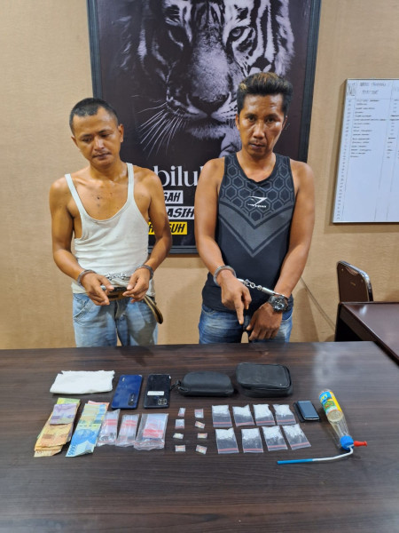 Dua Orang Pelaku Narkoba, Berhasil di Bekuk Polsek Bagan Sinembah