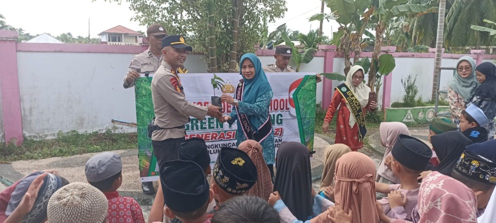Polsek Enok Laksanakan Edukasi Program Green Policing di TK Pembina Negri