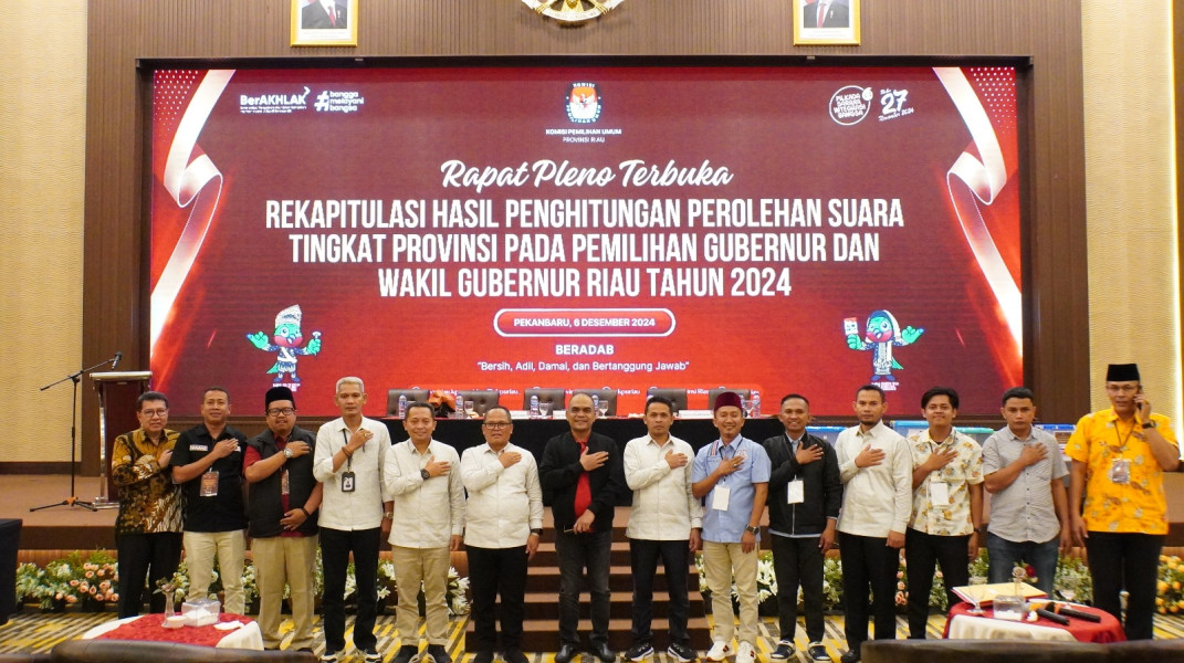 Sah! KPU Riau Tetapkan Abdul Wahid-SF Hariyanto Pemenang Pilkada Riau Riau 2024