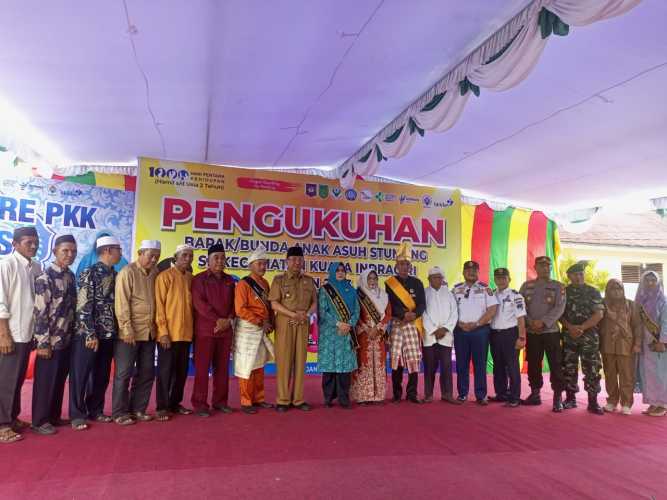 Danramil 04/Kuindra Dampingi Pengukuhan Bapak/Ibu Asuh Stunting