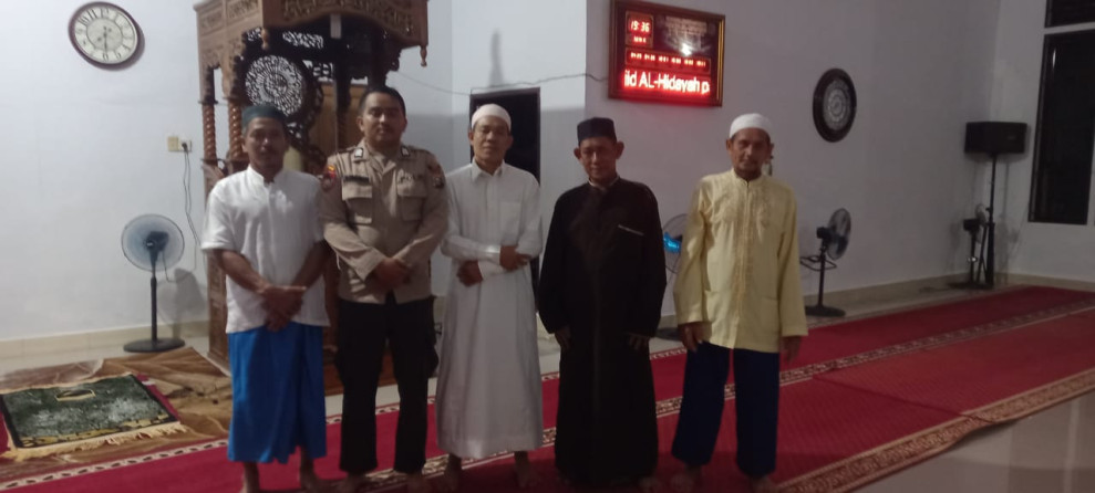 Polsek Gaung Cooling Sistem Mantap Praja ke Rumah Ibadah Di Desa Gembira Kecamatan Gaung