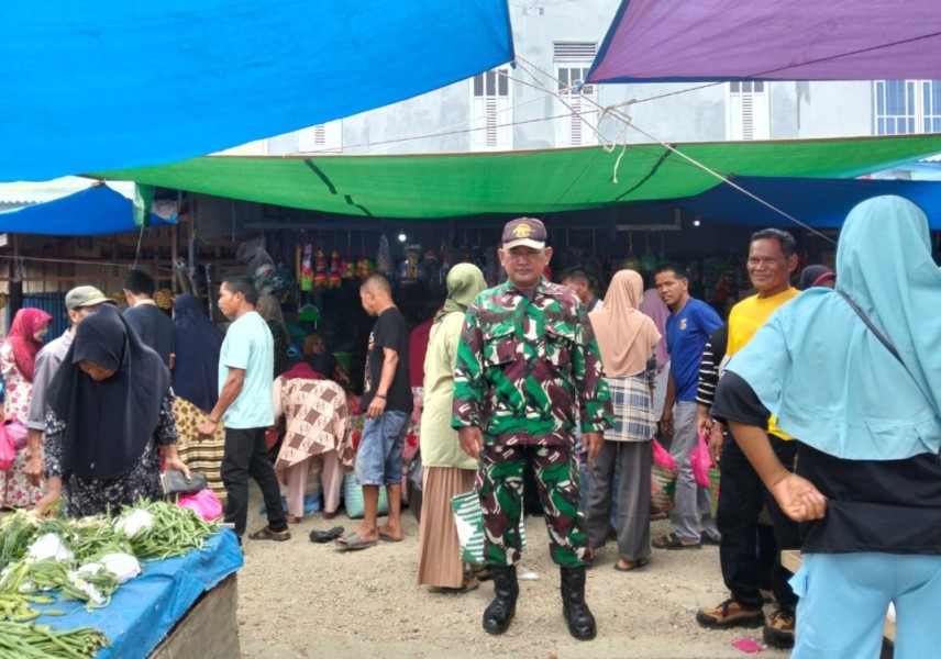 Babinsa 05/Gas Serma Tota Simbolon Lakukan Pengawasan SDM Bersama Masyarakat Wilayah Gaung