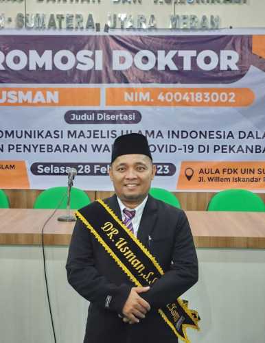 Salah Satu Dosen UIN Suska Riau Raih Gelar Doktor di UINSU Medan
