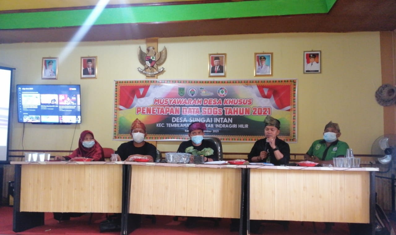 Pemdes Sungai Intan Taja Musdessus SDGs Tahun 2021