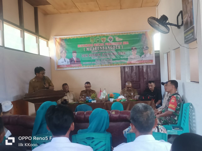 Hadiri Musrembangdes dan Stunting Bersama Danramil 04/Kuindra