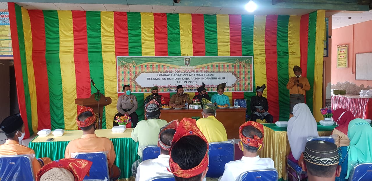 Babinsa Koramil 04/Kuindra dan Bhabinkamtibmas Hadiri dan Kawal Muscam LAMR Kecamatan Kuindra