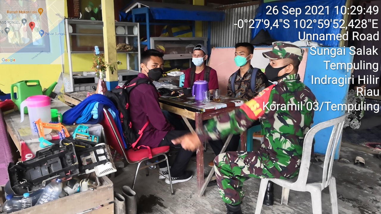 Babinsa Koramil 03/Tempuling Beri Motivasi Pemuda Calon TNI AD