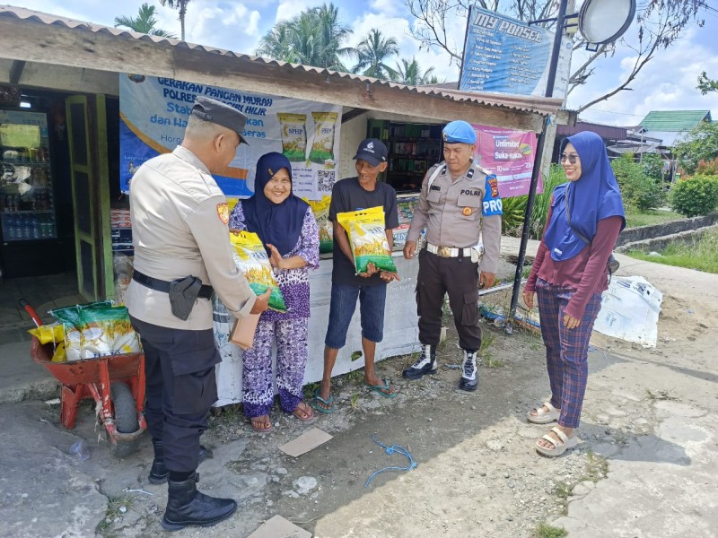 Polsek Enok Dukung Program Pangan Murah dan Ketahanan Pangan di Binaan