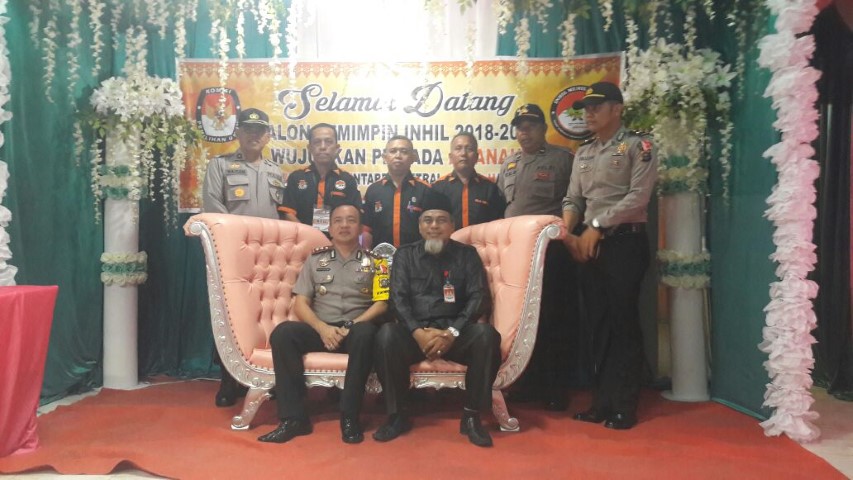 Jelang Pendaftaran Balon Bupati dan Wakil Bupati, Kapolres Sambangi Kantor KPU Inhil 