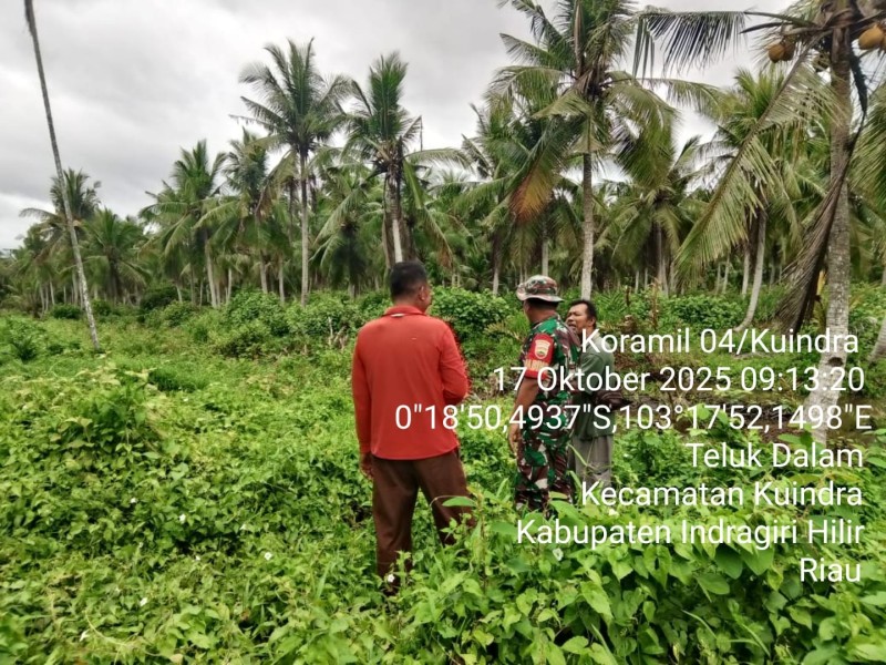 Patroli Tapal Batas di Wilayah Koramil 04/Kuindra, Babinsa Pastikan Situasi Aman dan Terkendali