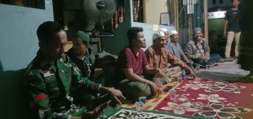 Jalin Komsos Bersama Koramil 07/Reteh dan Masyarakat Guna Tingkatkan Silaturrahmi Antar Sesama