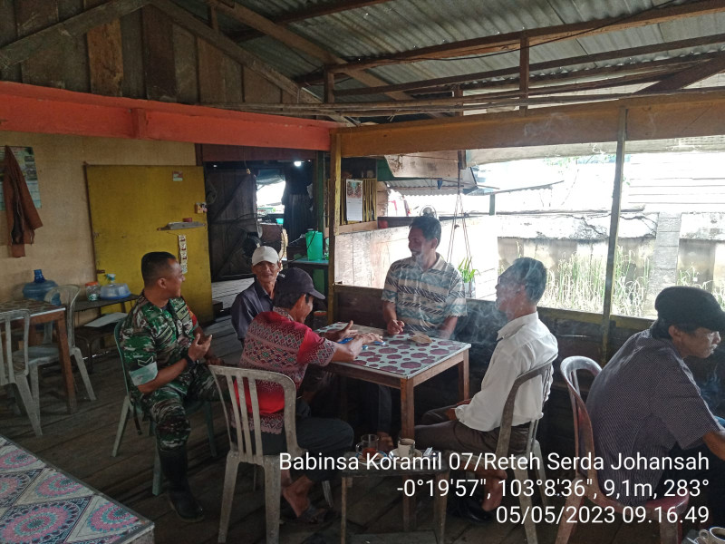 Bersama Toga dan Tomas, Koramil 07/Reteh Jalin Hubungan Baik