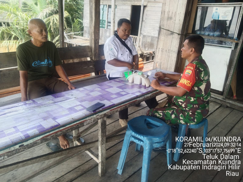 Jadikan Perbedaaan Sebagai Pemersatu, Babinsa Koramil 04/Kuindra Rutin Laksanakan Komsos