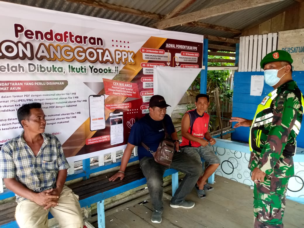 Kesadaran Masyarakat Terhadap Kesehatan, Anggota Koramil 04/Kuindra Tetap Terapkan Prokes