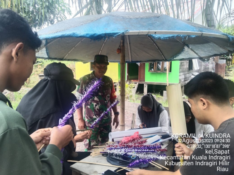 Hindari Pergaulan Bebas di Binaan, Babinsa Koramil 04/Kuindra Terus Tingkatkan Komsos