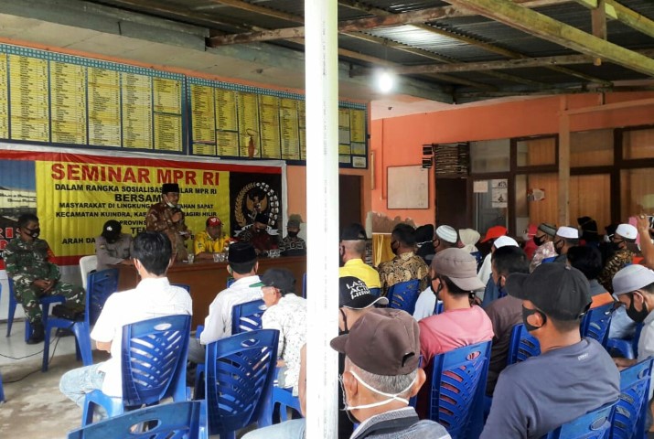 Babinsa Koramil 04/Kuindra Dampingi Sosialisasi Wawasan Kebangsaan Oleh Anggota MPR RI