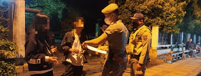 Nongkrong Hingga Larut Malam, 13 Remaja di Bubarkan Tim URC Satpol PP Inhil