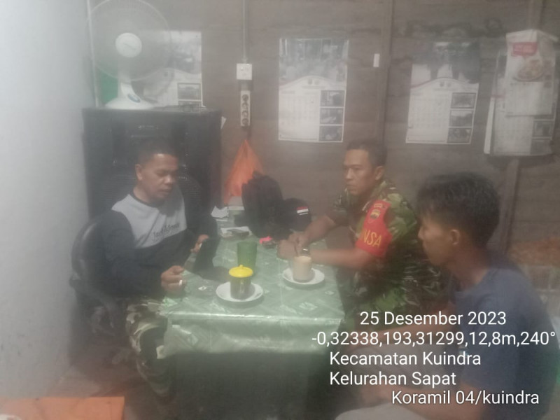 Jaga Nilai Luhur Pancasila, Koramil 04/Kuindra Giat Tingkatkan Komsos Di Binaan